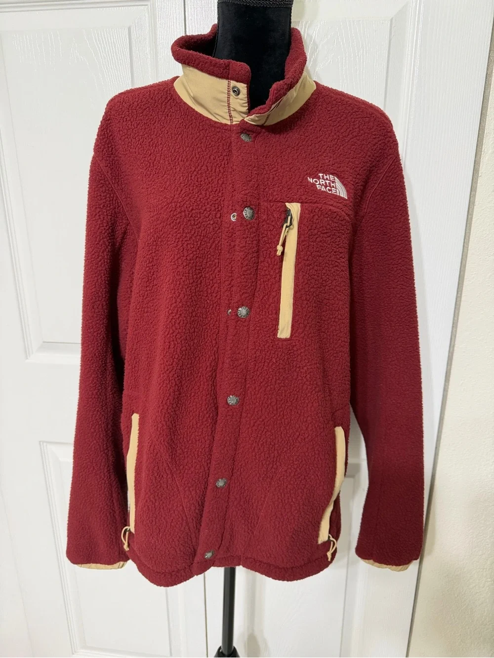 The North Face men’s Parkview fleece jacket full snap front closure size medium